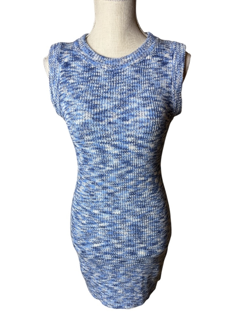 Pink Diamond Knit Mini Dress - S